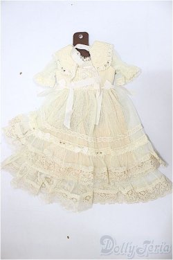 画像1: SDM/OF:レーシーチュールドレス（バニラ）・ミニ/1/4　40ｃｍ　BJD　MJD　衣装　ドール用 A-25-11-12-369-NY-ZA