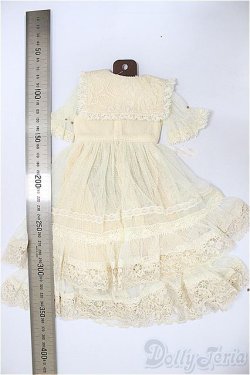 画像2: SDM/OF:レーシーチュールドレス（バニラ）・ミニ/1/4　40ｃｍ　BJD　MJD　衣装　ドール用 A-25-11-12-369-NY-ZA