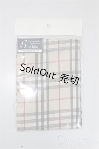 SD/OF:チェックマフラー（ベージュ）/1/3　60ｃｍ　BJD　MJD　衣装　ドール用 A-25-11-19-192-NY-ZA