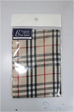 画像1: SD/OF:チェックマフラー（ベージュ）/1/3　60ｃｍ　BJD　MJD　衣装　ドール用 A-25-11-19-192-NY-ZA