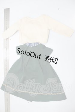 画像2: MSD/OF：よそゆきワンピセット（ダークグリーン）・ミニ A-26-04-29-275-NY-ZA