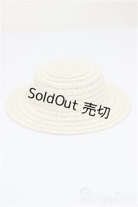 SDM/OF:ストローハット/1/4　40ｃｍ　BJD　MJD　衣装　ドール用 A-25-11-26-267-NY-ZA