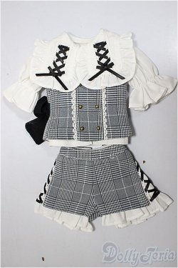 画像1: MDD/OF:乙女キュロットセット（グレー）・ミニ/0 A-25-12-03-138-NY-ZA