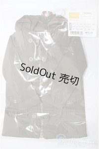 SD/OF:フード付きコート(カーキ)/1/3　60ｃｍ　BJD　MJD　衣装　ドール用 A-25-12-10-137-NY-ZA