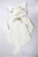 NDD/OF:白ねこパーカー・ミニ/0 A-25-12-10-130-NY-ZA