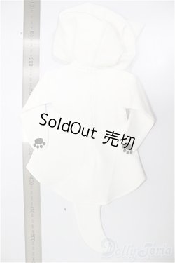 画像2: NDD/OF:白ねこパーカー・ミニ/0 A-25-12-10-130-NY-ZA