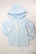 SD/OF:パーカー【水色】/1/3　60ｃｍ　BJD　MJD　衣装　ドール用 A-25-12-10-131-NY-ZA