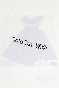 リカちゃん/OF：胸元フリルドレス・ラベンダー/ファッションドール　衣装 A-25-12-10-055-NY-ZA