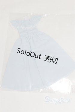 画像2: リカちゃん/OF：胸元フリルドレス・サックス/ファッションドール　衣装 A-25-12-10-052-NY-ZA