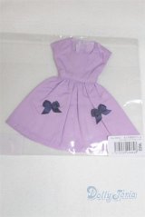 リカちゃん/OF:リボン付きワンピース・ラベンダー/ファッションドール　衣装 A-25-12-10-058-NY-ZA