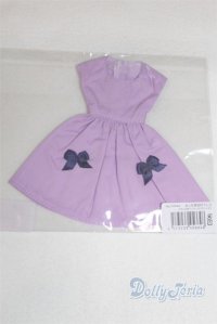 リカちゃん/OF:リボン付きワンピース・ラベンダー/ファッションドール　衣装 A-25-12-10-058-NY-ZA