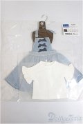 SDM＆MSD/OF:ちょい甘デニムサロペットセット・ミニ/1/4　40ｃｍ　BJD　MJD　衣装　ドール用 A-25-12-17-322-NY-ZA