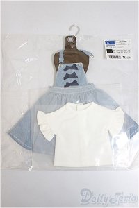 SDM＆MSD/OF:ちょい甘デニムサロペットセット・ミニ/1/4　40ｃｍ　BJD　MJD　衣装　ドール用 A-25-12-17-322-NY-ZA