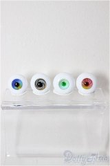 15ｍｍ-14ｍｍサイズ/グラスアイ　シングル/ドール用　アイ A-25-12-24-294-NY-ZA