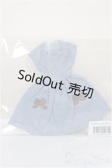 リカちゃんキャッスル/OF:リボン付きワンピース・Bグレー/ファッションドール　衣装 A-26-1-4-122-NY-ZA