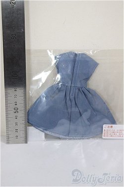 画像2: リカちゃんキャッスル/OF:リボン付きワンピース・Bグレー/ファッションドール　衣装 A-26-1-4-122-NY-ZA