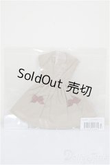 リカちゃんキャッスル/OF:リボン付きワンピース・ベージュ/ファッションドール　衣装 A-26-1-4-121-NY-ZA