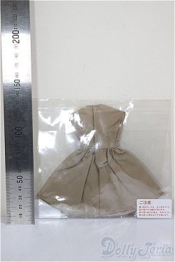 画像2: リカちゃんキャッスル/OF:リボン付きワンピース・ベージュ/ファッションドール　衣装 A-26-1-4-121-NY-ZA