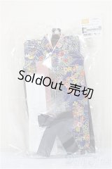 DD/OF:天使のころも:華やか袴セット(藍色)/0 A-26-01-04-391-NY-ZA