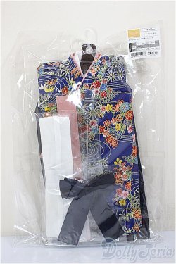 画像1: DD/OF:天使のころも:華やか袴セット(藍色)/0 A-25-01-04-391-NY-ZA