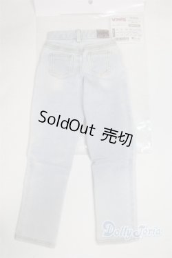 画像2: SD/OF:002タックワイドジーンズ（水色）/1/3　60ｃｍ　BJD　MJD　衣装　ドール用 A-26-01-21-081-NY-ZA
