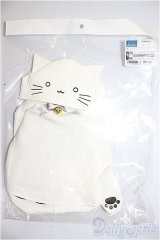 SD/OF:白ねこパーカー/1/3　60ｃｍ　BJD　MJD　衣装　ドール用 A-26-01-21-133-NY-ZA