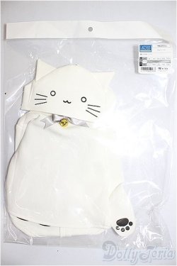 画像1: SD/OF:白ねこパーカー/1/3　60ｃｍ　BJD　MJD　衣装　ドール用 A-26-01-21-133-NY-ZA