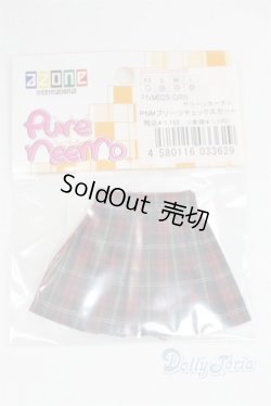 画像1: AZONE/OF:25ｃｍ　プリーツチェックスカート (ピュアニーモ M) グリーンタータン/0 A-26-02-04-017-NY-ZA