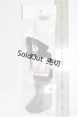 画像2: SDM/OF:ソックス・ミニ（黒・フラワーチェック柄）/1/4　40ｃｍ　BJD　MJD　衣装　ドール用 A-26-01-21-370-NY-ZA