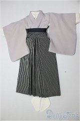 SDM/OF:白藤色袴セット・ミニ/1/4　40ｃｍ　BJD　MJD　衣装　ドール用 A-26-01-28-277-NY-ZA