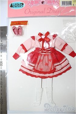 画像2: リトルファクトリー/OF:22ｃｍ　2026年度版バレンタインドレスDX/ファッションドール　衣装 A-26-01-28-219-NY-ZA
