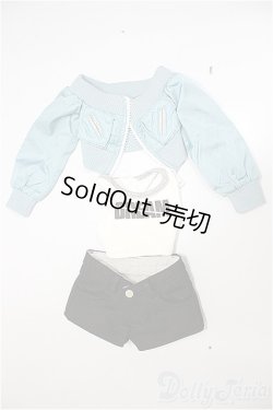 画像1: DD/OF:ブルーショートジャケットセット A-26-02-11-349-WT-ZA