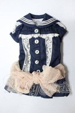 画像1: MSD/MILKDOLL製セーラーワンピースセット A-26-02-18-206-NY-ZA