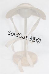 SDM/OF:麦わらボンネット/1/4　40ｃｍ　BJD　MJD　衣装　ドール用 A-26-03-11-051-NY-ZA