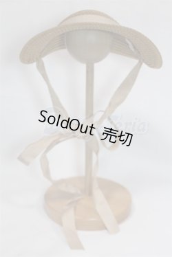 画像1: SDM/OF:麦わらボンネット/1/4　40ｃｍ　BJD　MJD　衣装　ドール用 A-26-03-11-051-NY-ZA