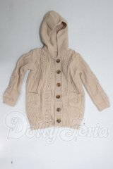 DD/OF:フードロングカーディガン（くすみピンク） A-26-03-18-179-NY-ZA