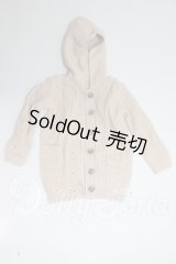 DD/OF:フードロングカーディガン（くすみピンク） A-26-03-18-179-NY-ZA