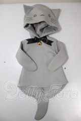 MDD/OF:グレーねこパーカー・ミニ A-26-03-18-286-NY-ZA