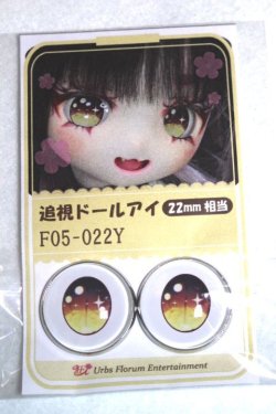 画像1: 22mm/アニメアイ/ドール用　アイ A-26-04-29-013-NY-ZA