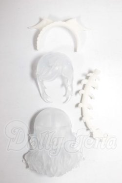 画像1: 1/12サイズ/髪の毛パーツ A-26-04-08-280-NY-ZA