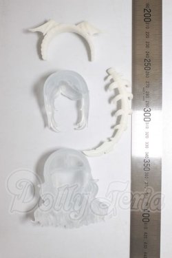 画像2: 1/12サイズ/髪の毛パーツ A-26-04-08-280-NY-ZA