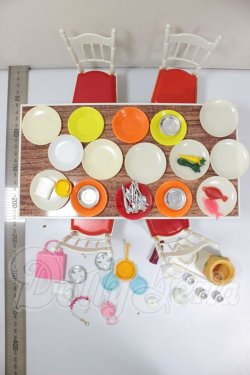 画像2: 初代リカちゃん/リカちゃんの白い白い家具セット　ダイニング A-26-04-29-151-NY-ZA