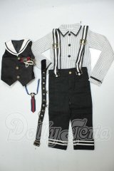 SDGr男の子/アスタリスク・セーラーサロペットセット A-26-07-06-390-NY-ZA