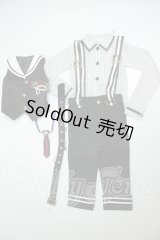 SDGr男の子/アスタリスク・セーラーサロペットセット A-26-07-06-390-NY-ZA