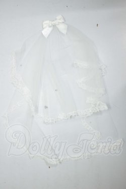 画像1: SD/OF:おめかしリボンベール（白・チュール） A-26-07-27-128-NY-ZA