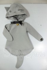 MDD/OF:グレーねこパーカー・ミニ A-26-07-27-175-NY-ZA