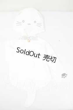 画像1: SD/OF:白ねこパーカー A-26-07-27-164-NY-ZA