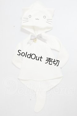 画像1: MDD/OF:白ねこパーカー・ミニ A-26-08-03-115-NY-ZA