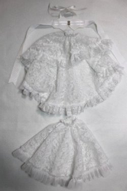 画像1: 幼SD/総レースドレスセット　3人の魔女様製/1/6　30ｃｍ　BJD　MJD　衣装　ドール用 A-26-08-31-087-NY-ZA