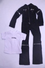 SD/OF:ツナギ/1/3　60ｃｍ　BJD　MJD　衣装　ドール用 A-26-10-05-052-NY-ZA